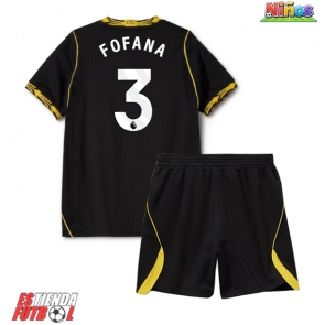 Chelsea Wesley Fofana #3 Segunda Equipación Niños 2026-27 Manga Corta (+ Pantalones cortos)
